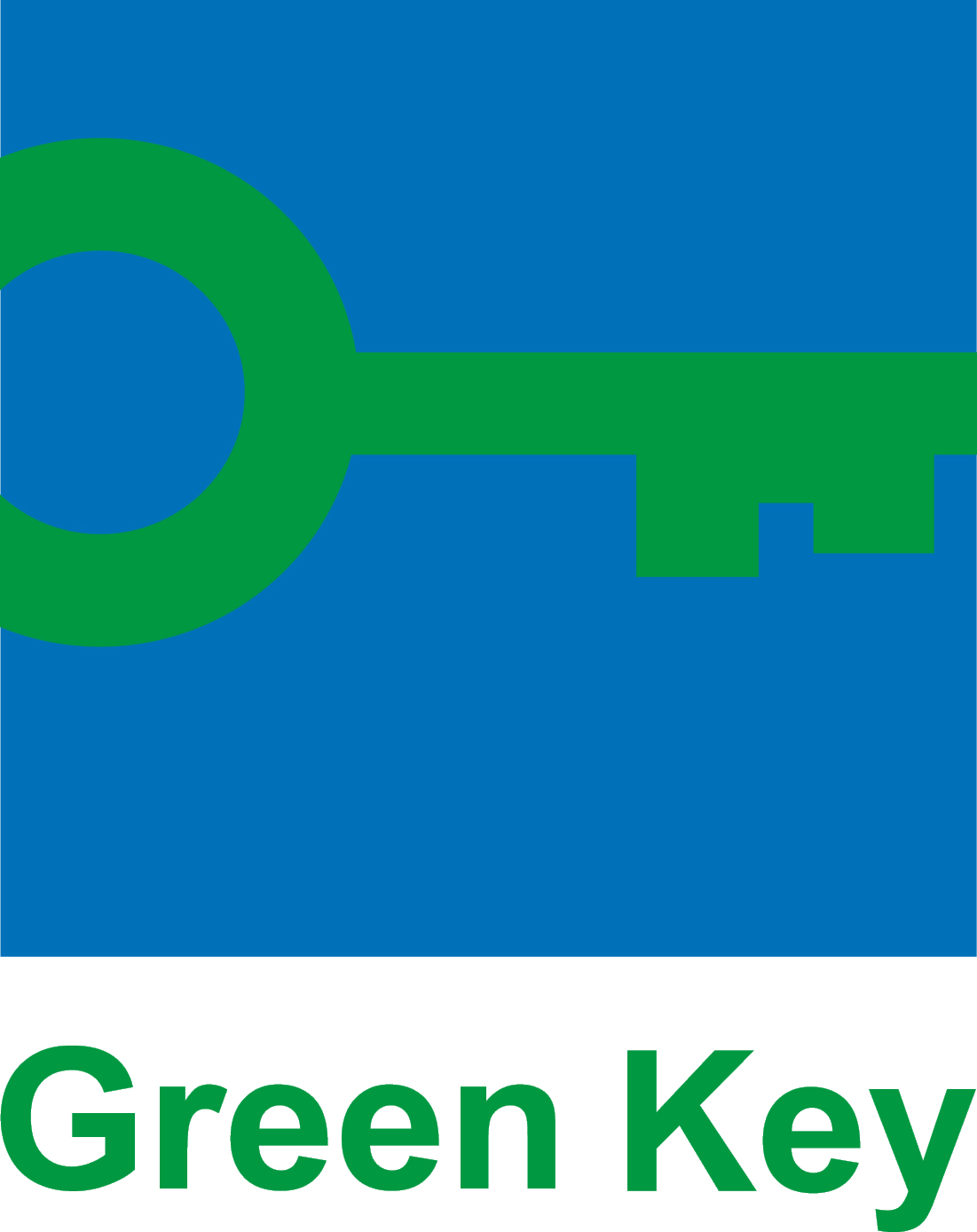 Logo: green key